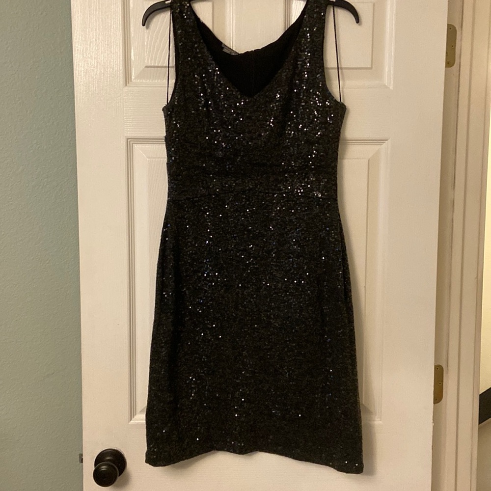 Muse, grey, sequin dress